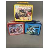3 1980s Lunchboxes with Thermoses