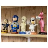 5 Cartoon Bobbleheads