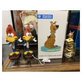 4 Scooby Doo & Woody Woodpecker Bobbleheads
