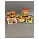 4 Vintage Dog Toys with Original Boxes