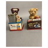 2 Vintage Battery Op Bears
