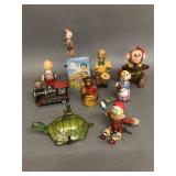 9 Misc. Vintage Tin Toys