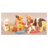 6 Vintage Battery Op Dogs