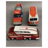 3 Tin Litho Vehicles