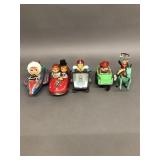 5 Vintage Tin and Plastic Toys