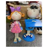 Oversize Hallmark Boy & Girl Bobblehead Set