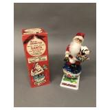 Noel Decorations Santa on Rotating Globe