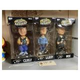 3 The 3 Stooges Bobblehead Set MIB