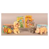 4 TN Wind-Up Animal Toys w/ Boxes