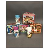 4 Vintage Disney Lunchboxes with Thermoses