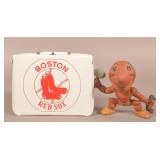Boston Red Sox Lunchbox & Rempel Figurine