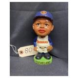 Cleveland Indians Black Face Bobblehead Green