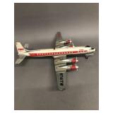 Cragstan TWA Tin Litho Friction Airplane
