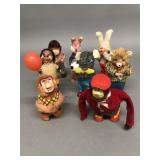 8 Vintage Wind-Up Animals and Indian