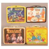 (4) 1970s Lunchboxes