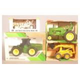 4 Vintage John Deere Tractors