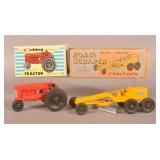 Hubley Jr. Tractor and Road Scraper No. 481