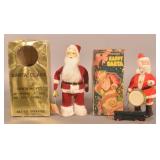 2 Battery Operated Santa Clauses
