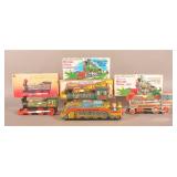 4 Vintage Tin Litho Trains