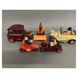 5 Vintage Battery Op and Friction Vehicles