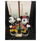 Mickey & Minnie Mouse Bobblehead Set w/ Boxes