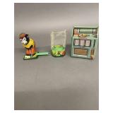 2 Vintage Tin Wind-Up Toys with Boxes