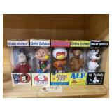 5 Wacky Wobbler Bobbleheads Cartoon etc.