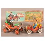 2 Vintage Battery Op Cars w/ Boxes