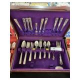 Silverplate Flatware with Chest