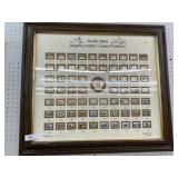 Framed Duck Stamp Pin Collection