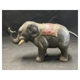 Vintage Cast Metal Elephant Mechanical Bank