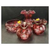 (4) Pieces of Fenton Art Glass
