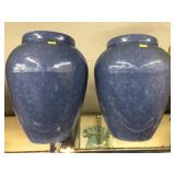 (2) Stoneware Vases