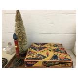 Vintage Christmas Lighting with Tree