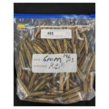 (146) 6mm Remington Fired Rifle Cases