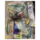 Wooden Fishing Bobbers and Lures