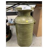 Green Painted Milk Can