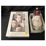 (5) Mercury Glass Ornaments