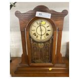 Oak Cased Mantel Clock
