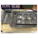 Gray Agateware Pieces