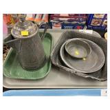 Gray Agateware Pieces