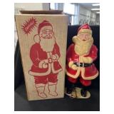 Vintage Blow Mold Lighted Santa