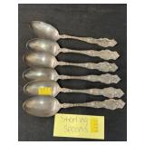 (6) Sterling Silver Spoons