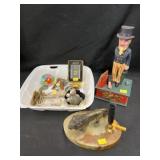 Mechanical Bank, Pen Holder, Marbles, Collectibles