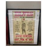 Contemporary Framed Elvis Poster