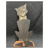 Vintage Halloween Cat Form Die Cut Stand-Up