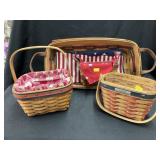 (4) Longaberger Baskets
