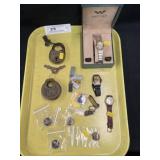 Vintage Locks, Buttons and Wristwatches