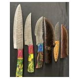 (4) Handcrafted Knives