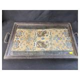 Framed Tapestry Serving Tray